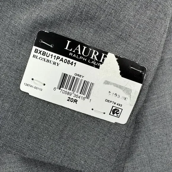 Lauren Ralph Lauren Boys UltraFlex Bloxbury Classic Fit Suit Jacket Gray 20R